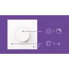WiZ Smart Dial Switch Philips Bezvadu Wi-Fi Balts Ar bateriju 5V