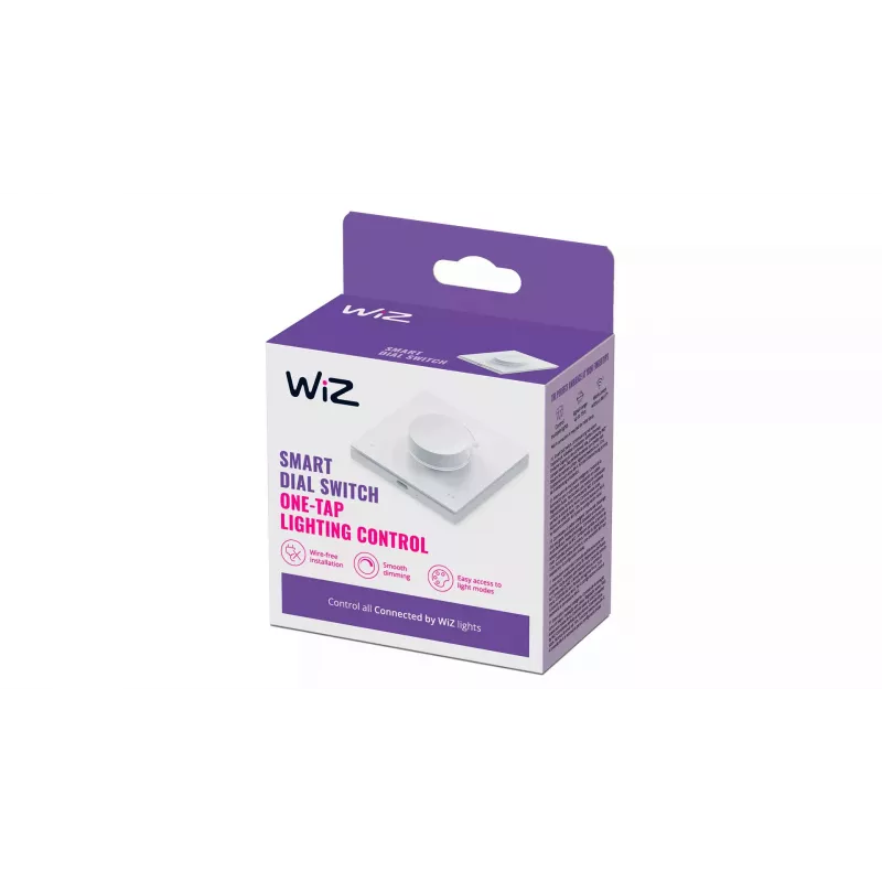 WiZ Smart Dial Switch Philips Bezvadu Wi-Fi Balts Ar bateriju 5V