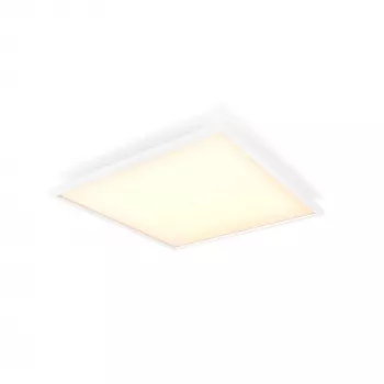 Philips Aurelle kvadrātveida paneļu gaismeklis, viedais griestu gaismeklis, Bluetooth/Zigbee, balts, LED, alumīnijs, maināma