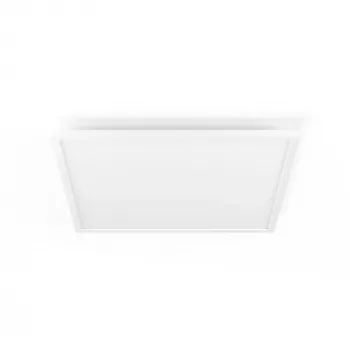 Philips Aurelle kvadrātveida paneļu gaismeklis, viedais griestu gaismeklis, Bluetooth/Zigbee, balts, LED, alumīnijs, maināma