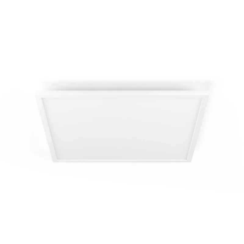 Philips Aurelle kvadrātveida paneļu gaismeklis, viedais griestu gaismeklis, Bluetooth/Zigbee, balts, LED, alumīnijs, maināma