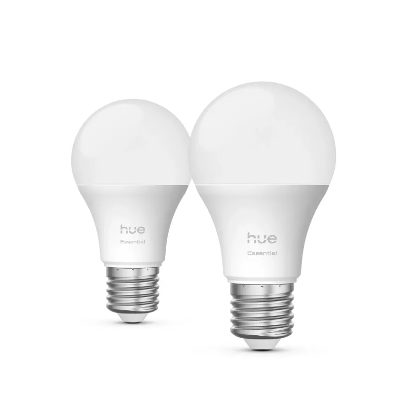 Philips Hue balta and colour ambience Essential A60 – E27 viedspuldze – 806 lm – 8W – 2 iepakojumā