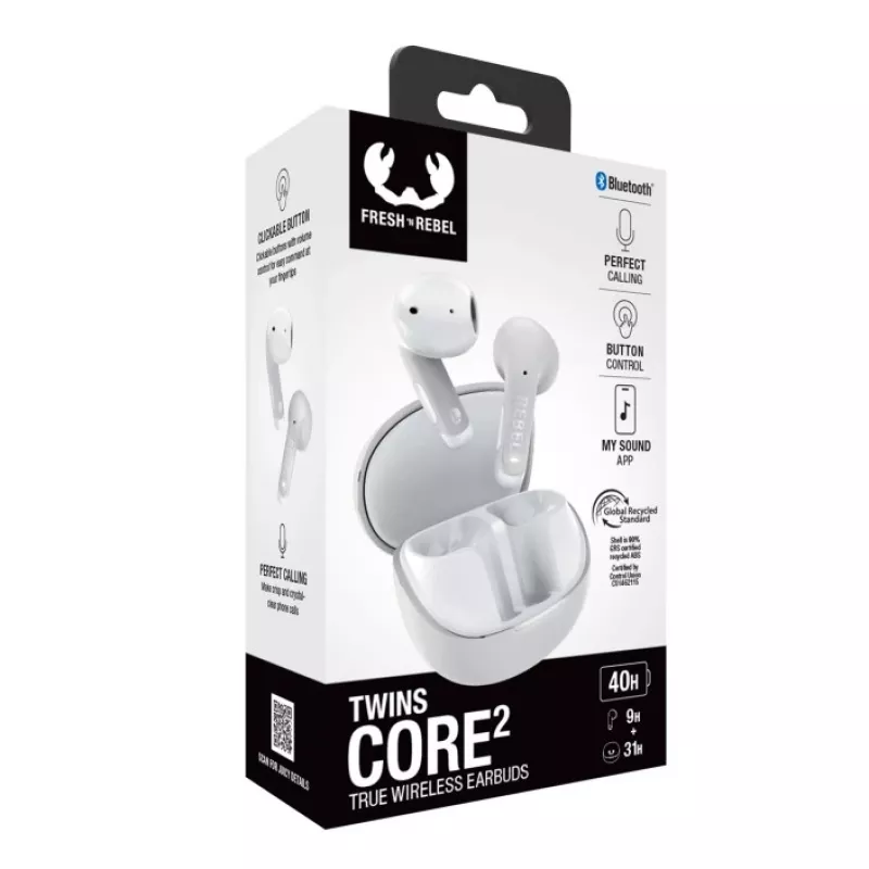 Hama Twins Core 2 austiņas True Wireless Stereo (TWS) Ievietojamās Zvani/Mūzika USB Type-C Bluetooth Pelēkas