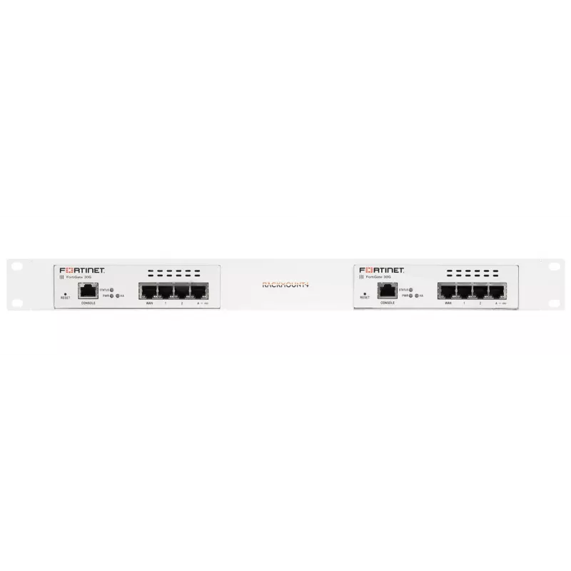 Rackmount IT 1U Rackmount for FortiGate 30G Series RM-FR-T28 — 1U, priekšējo sliežu komplekts