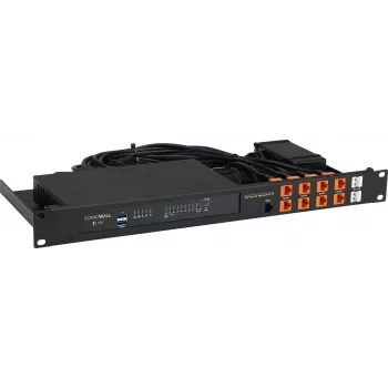 Rackmount IT plaukta stiprinājuma komplekts SonicWall TZ570W RM-SW-T12 1U — saderīga 1U montāža plauktā