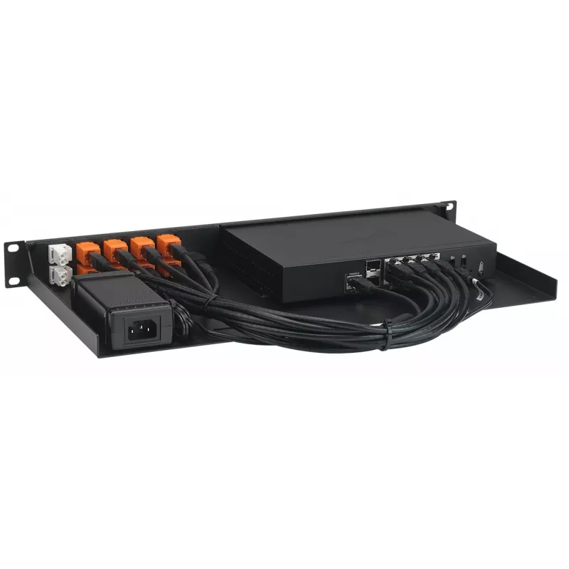 Rackmount IT plaukta stiprinājuma komplekts SonicWall TZ570W RM-SW-T12 1U — saderīga 1U montāža plauktā