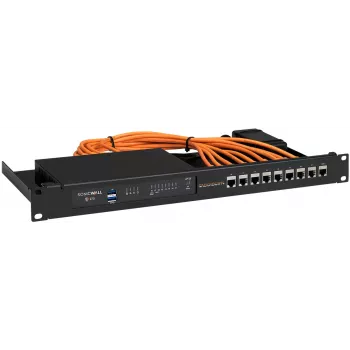 Rackmontējams IT plaukta kronšteins SonicWall TZ270W TZ370W TZ470W (modelis RM-SW-T11I) ar aizsargpārklājumu