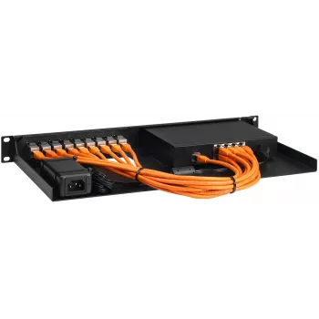 Rackmontējams IT plaukta kronšteins SonicWall TZ270W TZ370W TZ470W (modelis RM-SW-T11I) ar aizsargpārklājumu