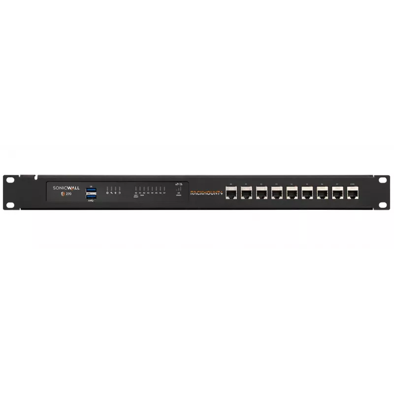 Rackmontējams IT plaukta kronšteins SonicWall TZ270W TZ370W TZ470W (modelis RM-SW-T11I) ar aizsargpārklājumu