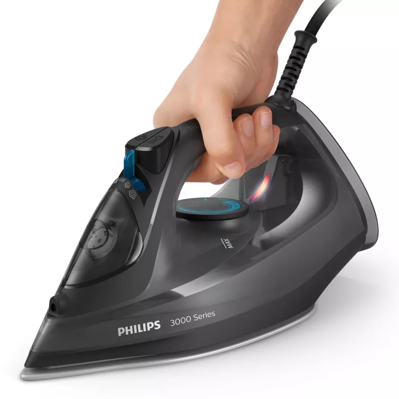 Philips 3000 sērijas DST3041/80 gludeklis Tvaika gludeklis Keramikas zole 2600 W Melns