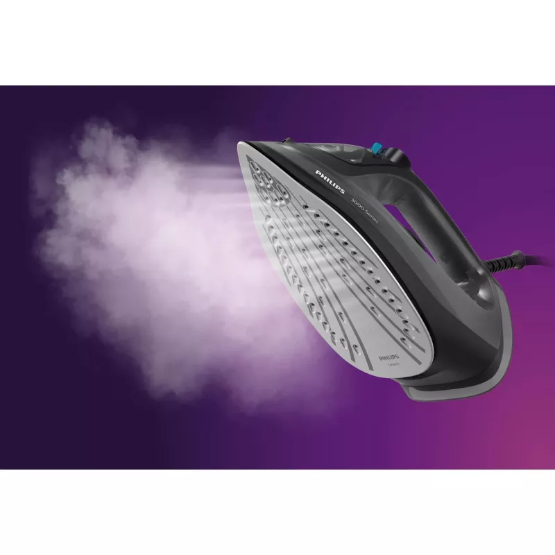 Philips 3000 sērijas DST3041/80 gludeklis Tvaika gludeklis Keramikas zole 2600 W Melns