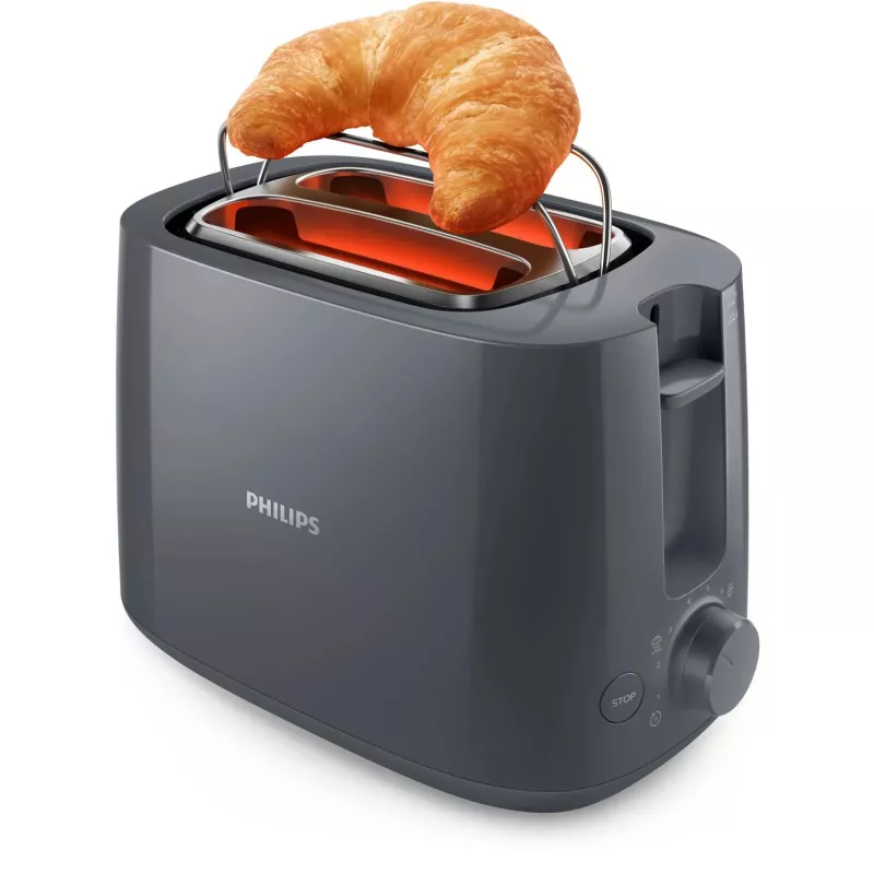 Philips Daily Collection HD2581/10 tosteris 8 2 šķēle(s) 900 W pelēks