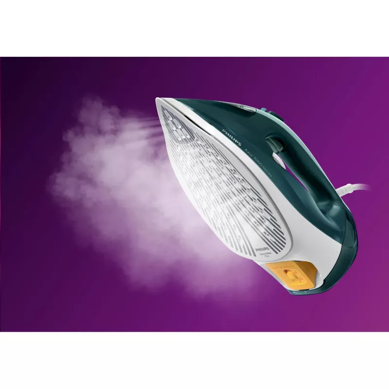 Philips 7000 sērijas DST7031/70 gludeklis Tvaika gludeklis SteamGlide Plus zole 2800 W Zaļa, Piparmētru krāsa