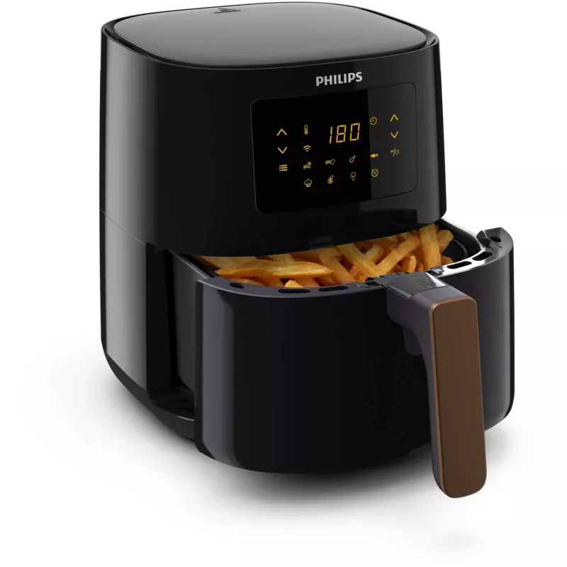 Karstā gaisa fritieris Philips HD9255/80 — 4,1 L, 1400 W, skārienvadība, melns