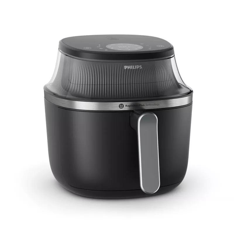Philips 3000 series NA331/00 friteuse Atsevišķa 6.2 L Brīvi stāvoša 1700 W Karstā gaisa friteuse Melna, Sudraba