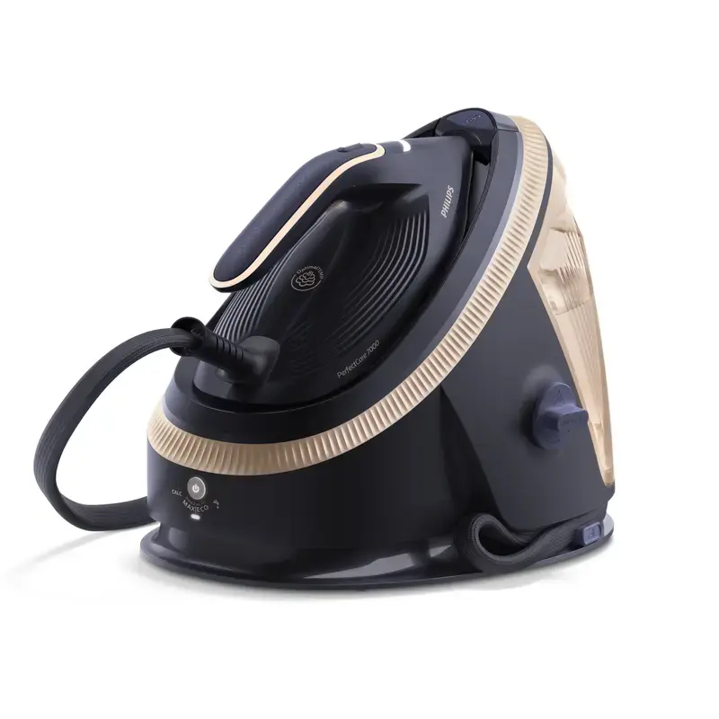 Tvaika ģeneratora gludeklis Philips PerfectCare 7000 Series PSG7300/20 — 3120 W, 1,5 L tvertne, 650 g/min pastiprinājums, SteamGlide Elite gludināšanas zole