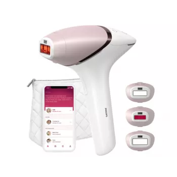 IPL matu noņemšanas ierīce Philips Lumea 9000 Series BRI955/01 — SenseIQ, baterija, zeltaini balta, pilna kāja 8,5 min