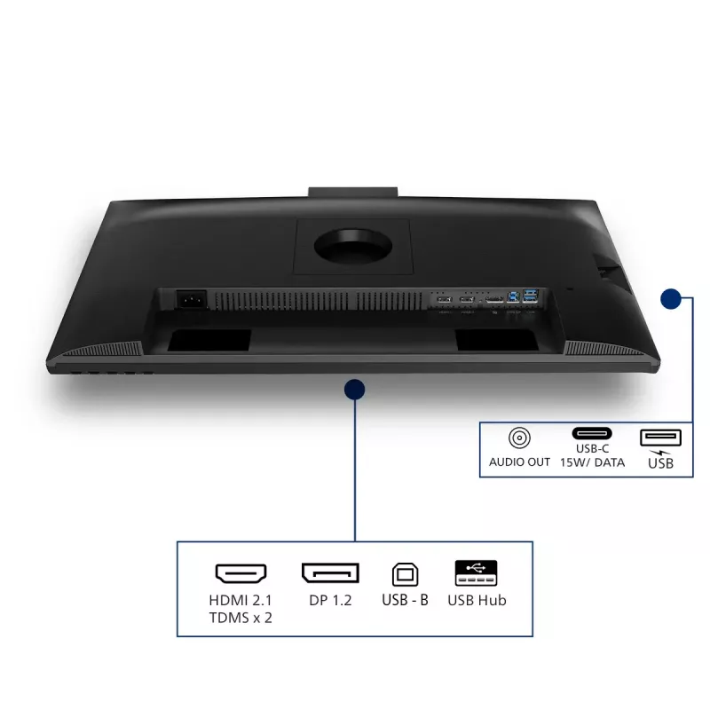 Computer monitor Philips 27B2N3500JH 27 inch (68.6 cm) IPS LCD Quad HD 2560×1440, 4 ms, 350 cd/m², USB hub, speakers, VESA, Melns