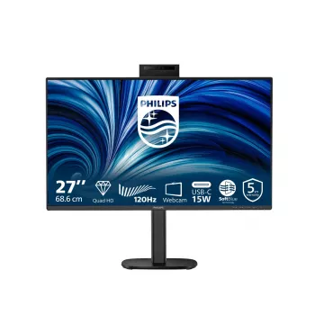 Computer monitor Philips 27B2N3500JH 27 inch (68.6 cm) IPS LCD Quad HD 2560×1440, 4 ms, 350 cd/m², USB hub, speakers, VESA, Melns