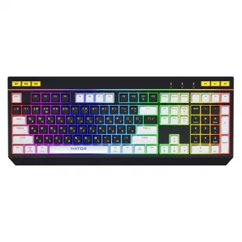 HATOR Icefall tastatūra Spēļu USB QWERTY US English Melna RGB LED