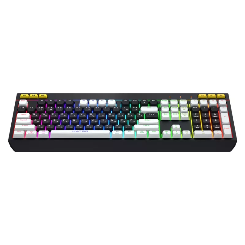 HATOR Icefall tastatūra Spēļu USB QWERTY US English Melna RGB LED