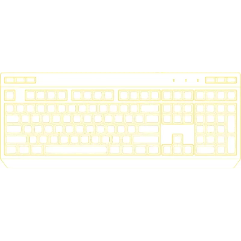 HATOR Icefall tastatūra Spēļu USB QWERTY US English Melna RGB LED