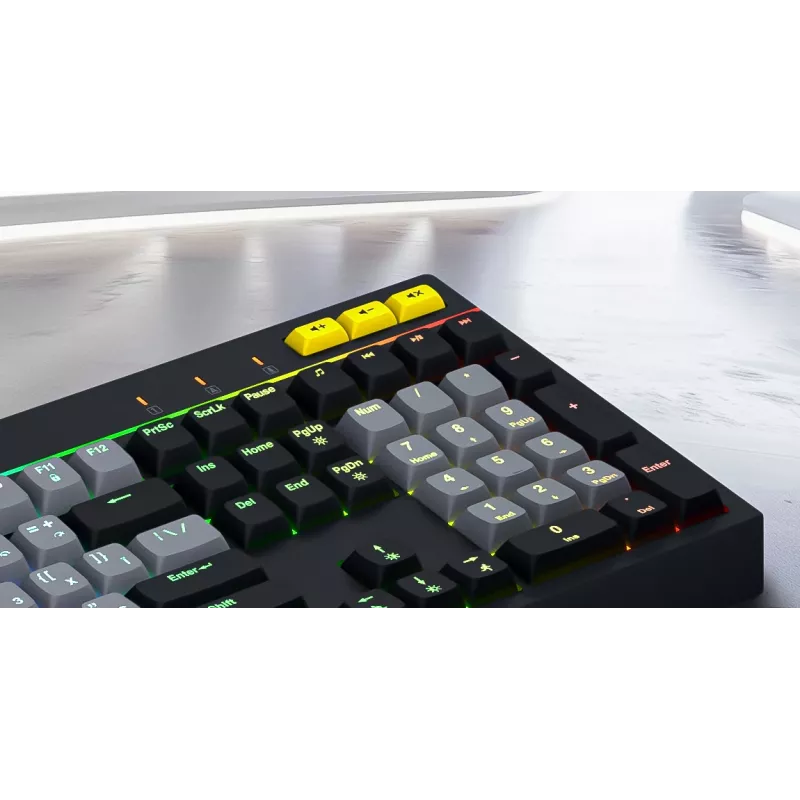 HATOR Icefall tastatūra Spēļu USB QWERTY US English Melna RGB LED
