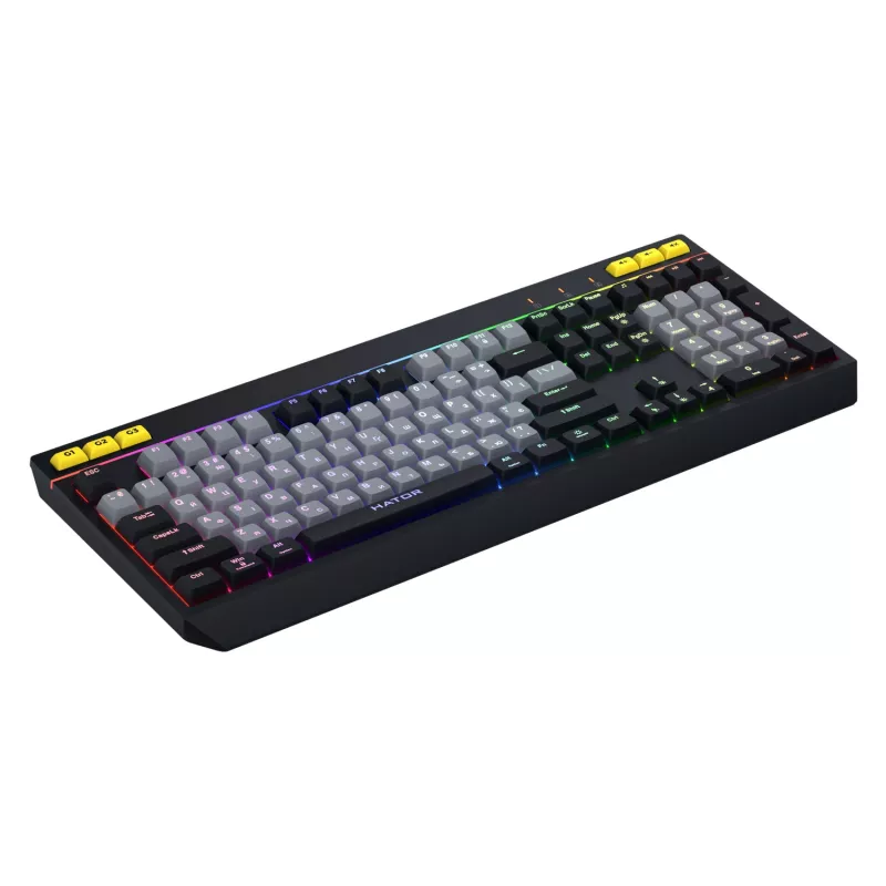 HATOR Icefall tastatūra Spēļu USB QWERTY US English Melna RGB LED