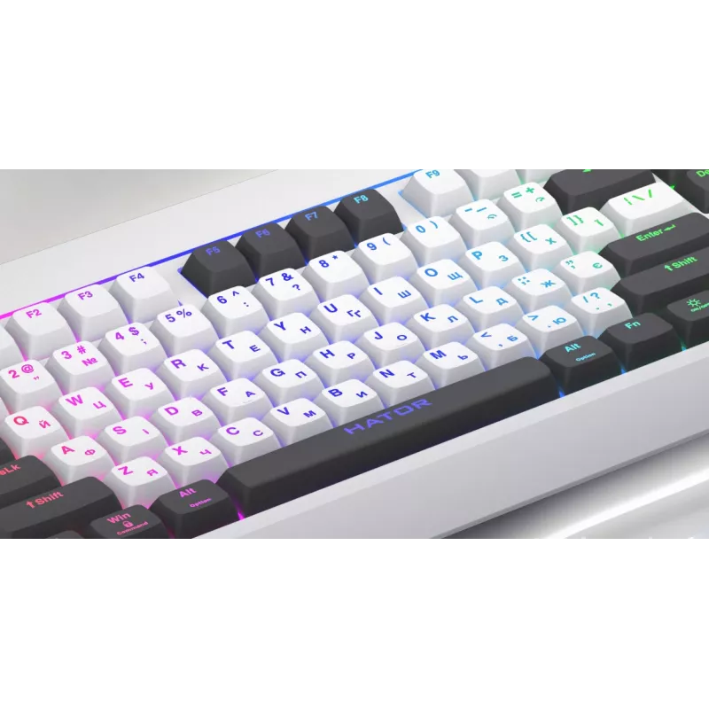 HATOR Icefall tastatūra Spēļu USB QWERTY US English Melna RGB LED