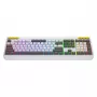 HATOR Icefall tastatūra spēlēm USB QWERTY US English balta pilna izmēra RGB LED
