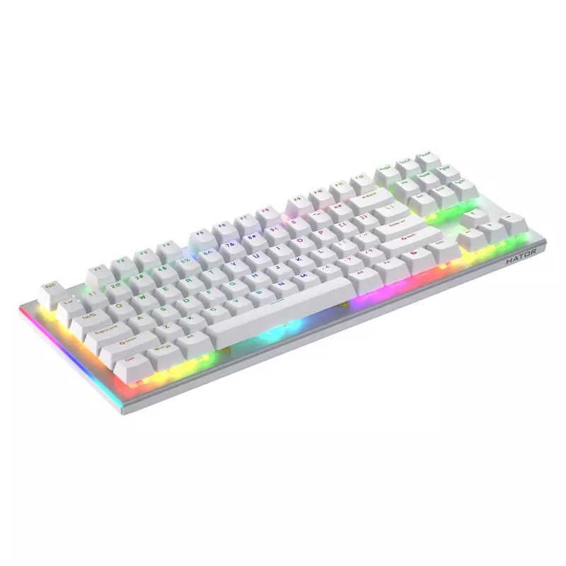 HATOR Gravity X TKL klaviatūra spēlēm USB QWERTY US English balta