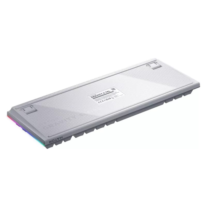 HATOR Gravity X TKL klaviatūra spēlēm USB QWERTY US English balta
