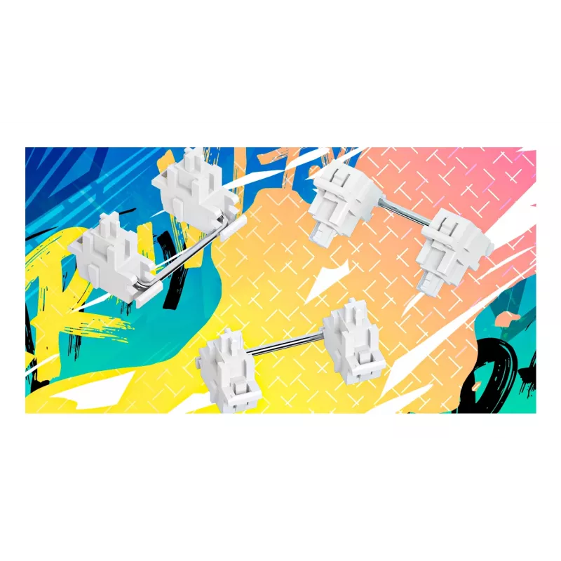 HATOR Gravity X TKL klaviatūra spēlēm USB QWERTY US English balta
