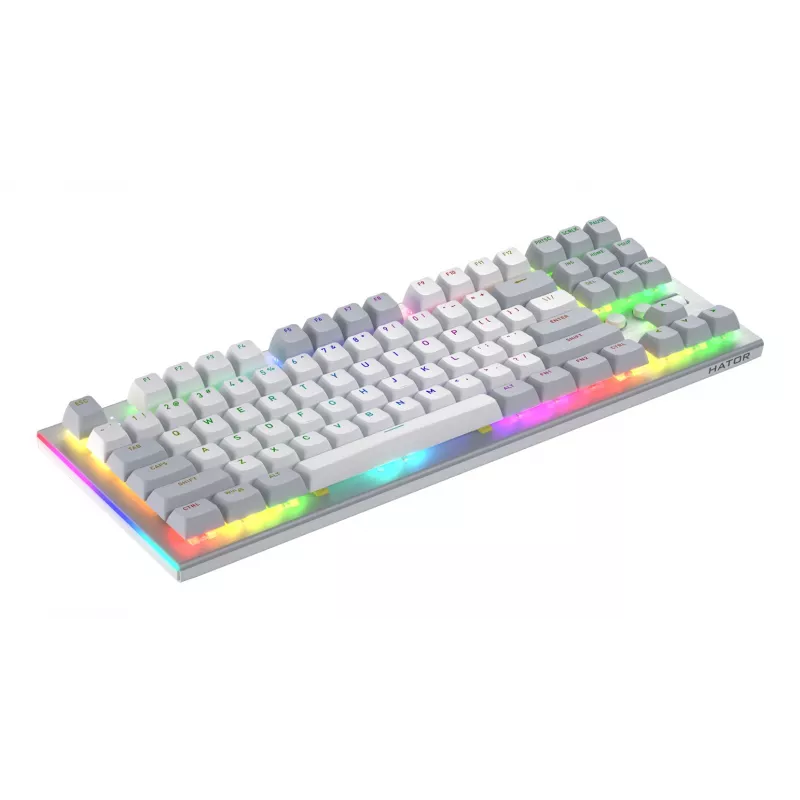 HATOR Gravity TKL tastatūra Spēļu USB QWERTY ASV angļu Balts