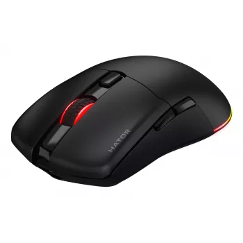 HATOR Pulsar 3 Wireless, melna - Optiskie dzeltenie 100M slēdži PixArt PMW 3311 (HTM630)
