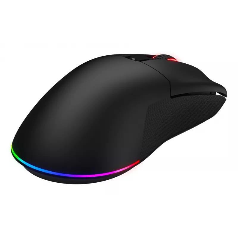 HATOR Pulsar 3 Wireless, melna - Optiskie dzeltenie 100M slēdži PixArt PMW 3311 (HTM630)