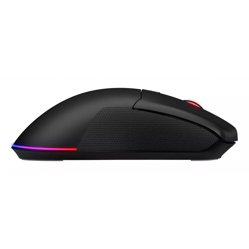 HATOR Pulsar 3 Wireless, melna - Optiskie dzeltenie 100M slēdži PixArt PMW 3311 (HTM630)