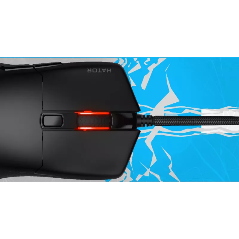 HATOR Pulsar 3 Wireless, balta - optiskie dzeltenie 100M slēdži PixArt PMW 3311 (HTM631)