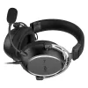 HATOR HYPERGANG 3 Hi-Res austiņas ar vadu, galvas lentes veida, spēlēm, USB Type-C / USB Type-A, melnas