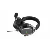 HATOR Hypergang 3 USB austiņas ar vadu un bezvadu, galvas lentes tipa, spēlēm, USB Type-C / USB Type-A, Bluetooth, melnas