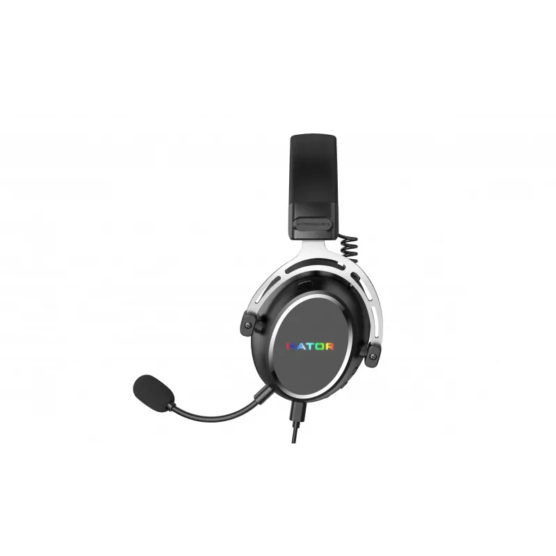 HATOR Hypergang 3 USB austiņas ar vadu un bezvadu, galvas lentes tipa, spēlēm, USB Type-C / USB Type-A, Bluetooth, melnas