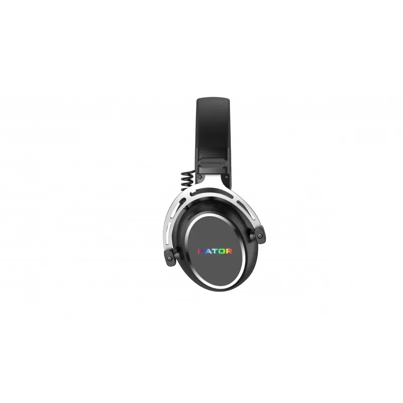 HATOR Hypergang 3 USB austiņas ar vadu un bezvadu, galvas lentes tipa, spēlēm, USB Type-C / USB Type-A, Bluetooth, melnas