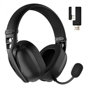 HATOR Hyperpunk 3 Wireless austiņas ar vadu un bezvadu savienojumu Galvas lente Spēļu USB Type-C / USB Type-A Bluetooth Melna