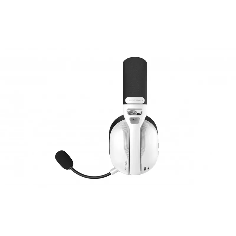 HATOR Hyperpunk 3 Wireless austiņas ar vadu un bezvadu savienojumu Galvas lente Spēlēm USB Type-C / USB Type-A Bluetooth Balts