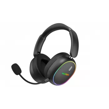 HATOR Phoenix 2 Wireless austiņas ar vadu un bezvadu savienojumu Galvas lente Spēlēm USB Type-C / USB Type-A Bluetooth Melns