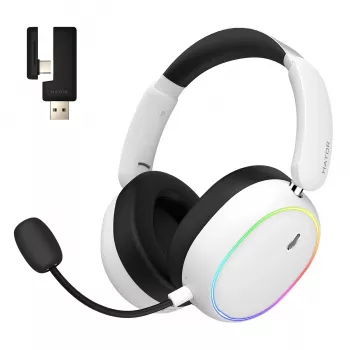 HATOR Phoenix 2 Wireless austiņas Vadu un bezvadu Galvas lente Spēlēm USB Type-C / USB Type-A Bluetooth Balts