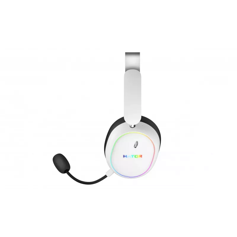 HATOR Phoenix 2 Wireless austiņas Vadu un bezvadu Galvas lente Spēlēm USB Type-C / USB Type-A Bluetooth Balts