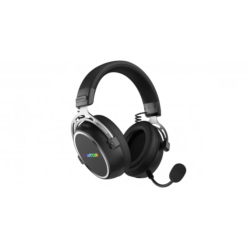 HATOR Hypergang 3 Wireless austiņas ar galvas loku Spēļu USB Type-C / USB Type-A Bluetooth Melns