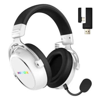 HATOR Hypergang 3 Wireless austiņas Uz galvas Gaming USB Type-C / USB Type-A Bluetooth Baltas