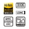 HATOR Hypergang 3 Wireless austiņas Uz galvas Gaming USB Type-C / USB Type-A Bluetooth Baltas